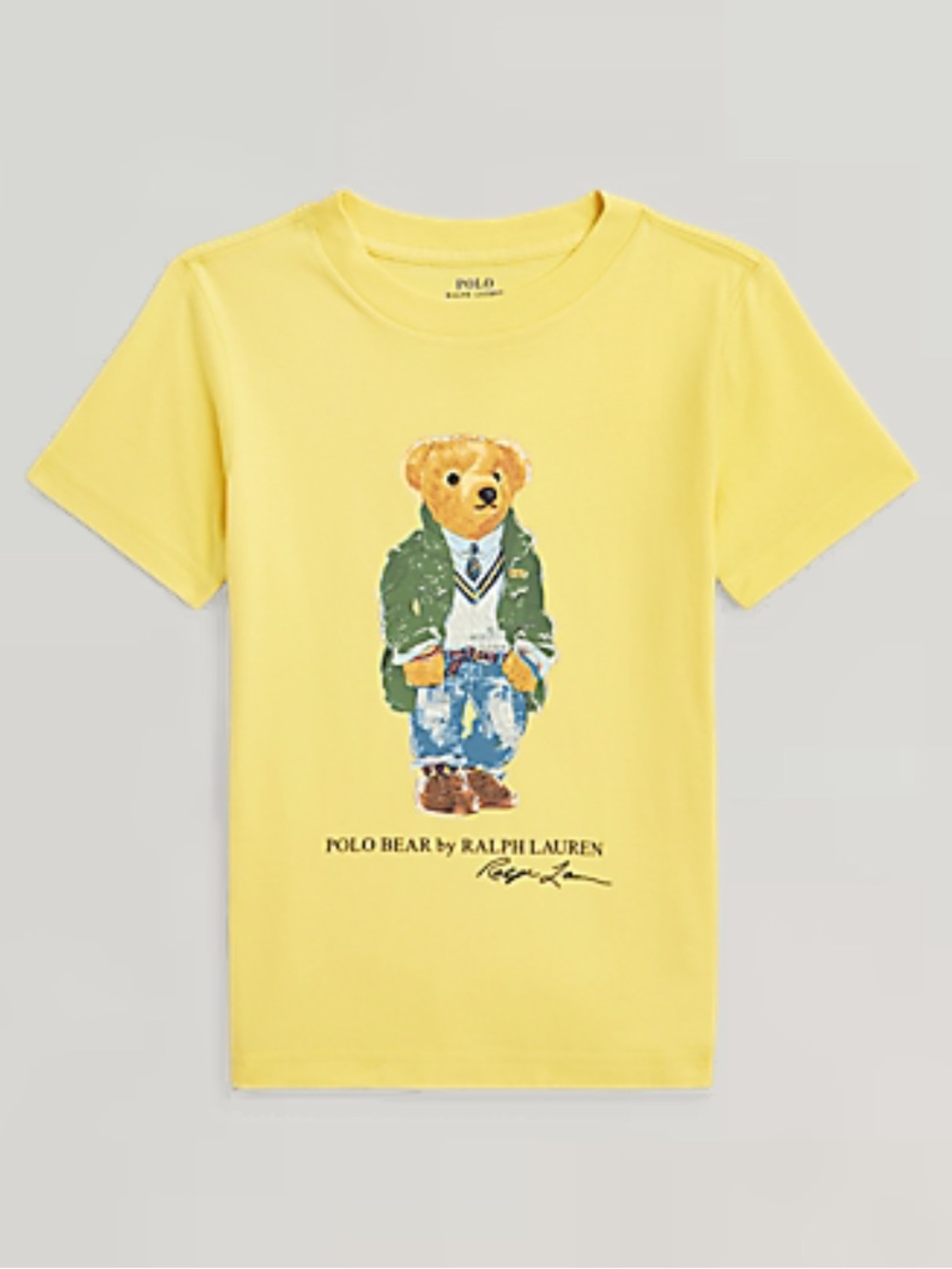 Polo by Ralph Lauren Yellow Polo Bear Graphic Tee